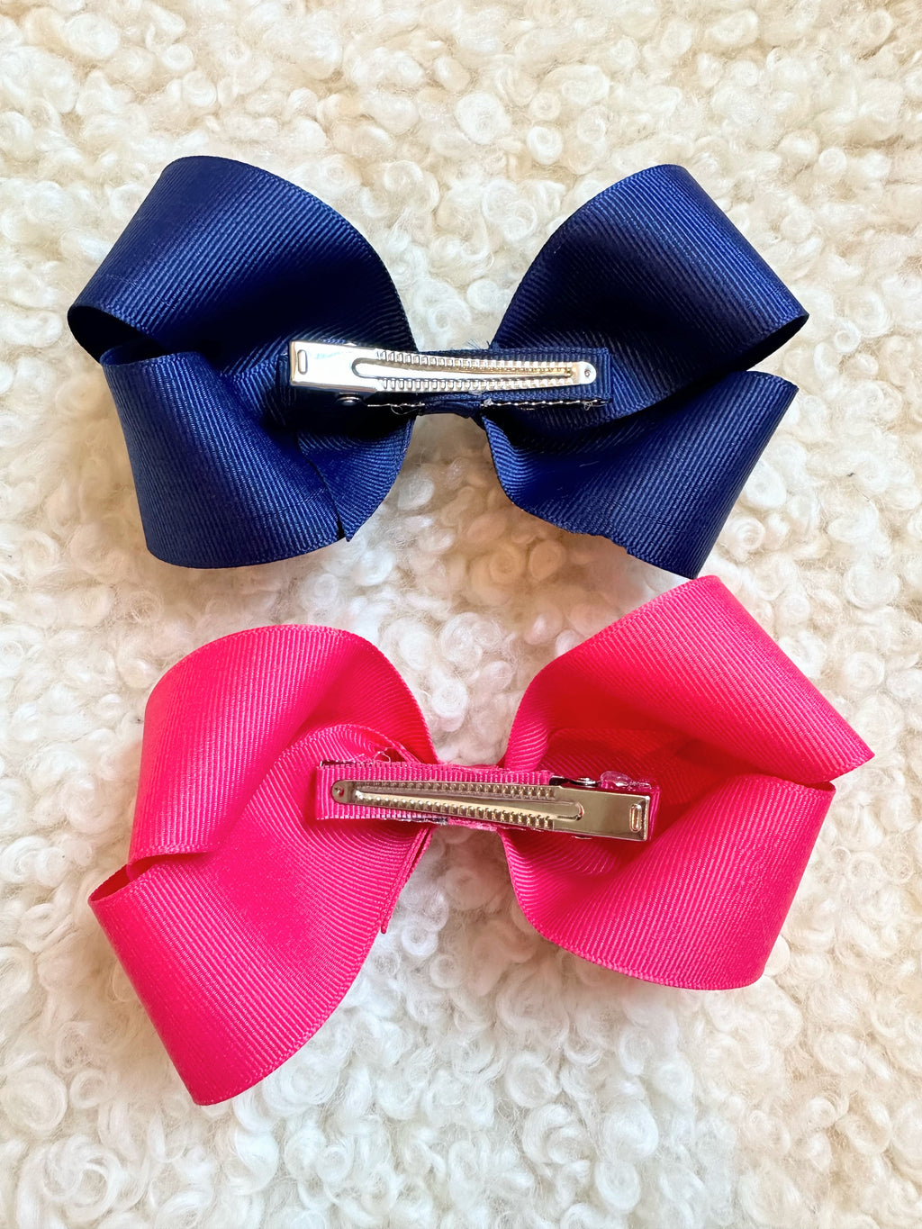 Kids Handmade Hair Bow - Initial