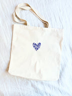 Cotton Tote - Floral Heart
