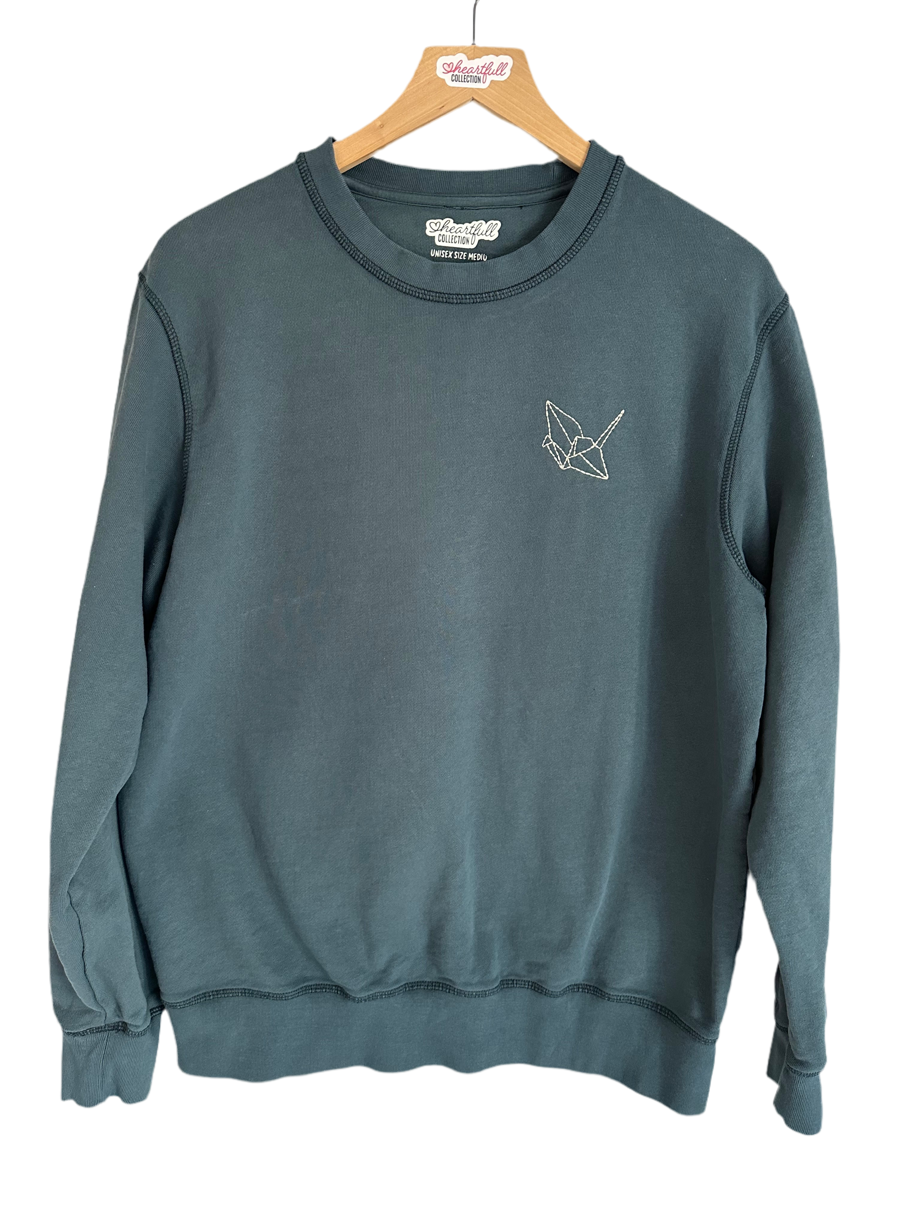 Adult Sweatshirt Organic - Origami Crane