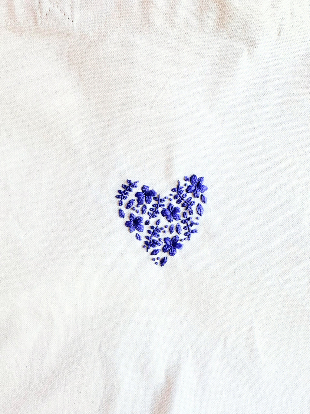 Cotton Tote - Floral Heart