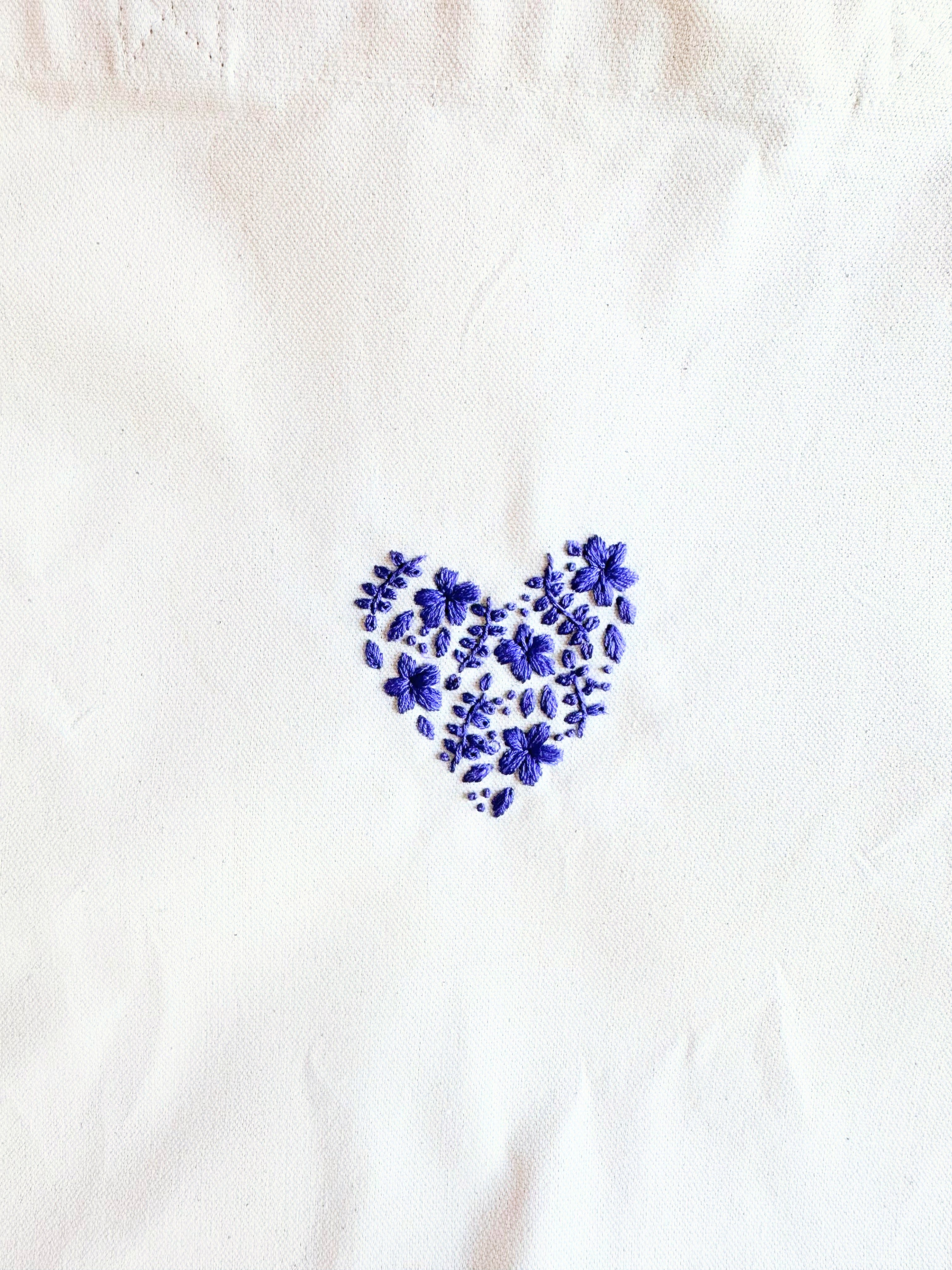 Cotton Tote - Floral Heart