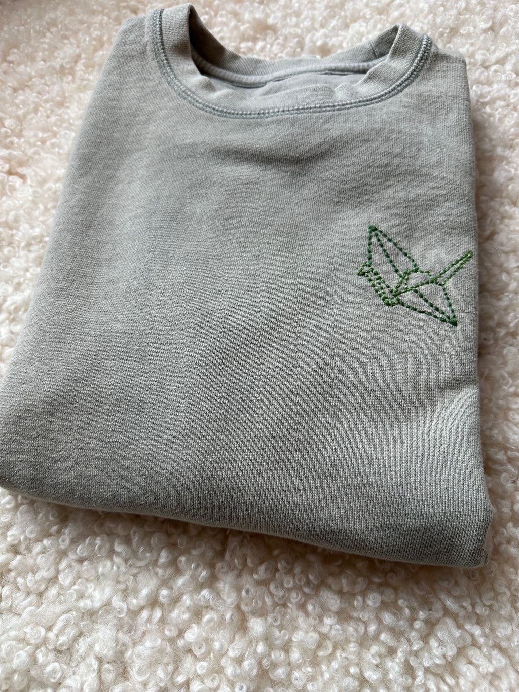 Adult Sweatshirt Organic - Origami Crane