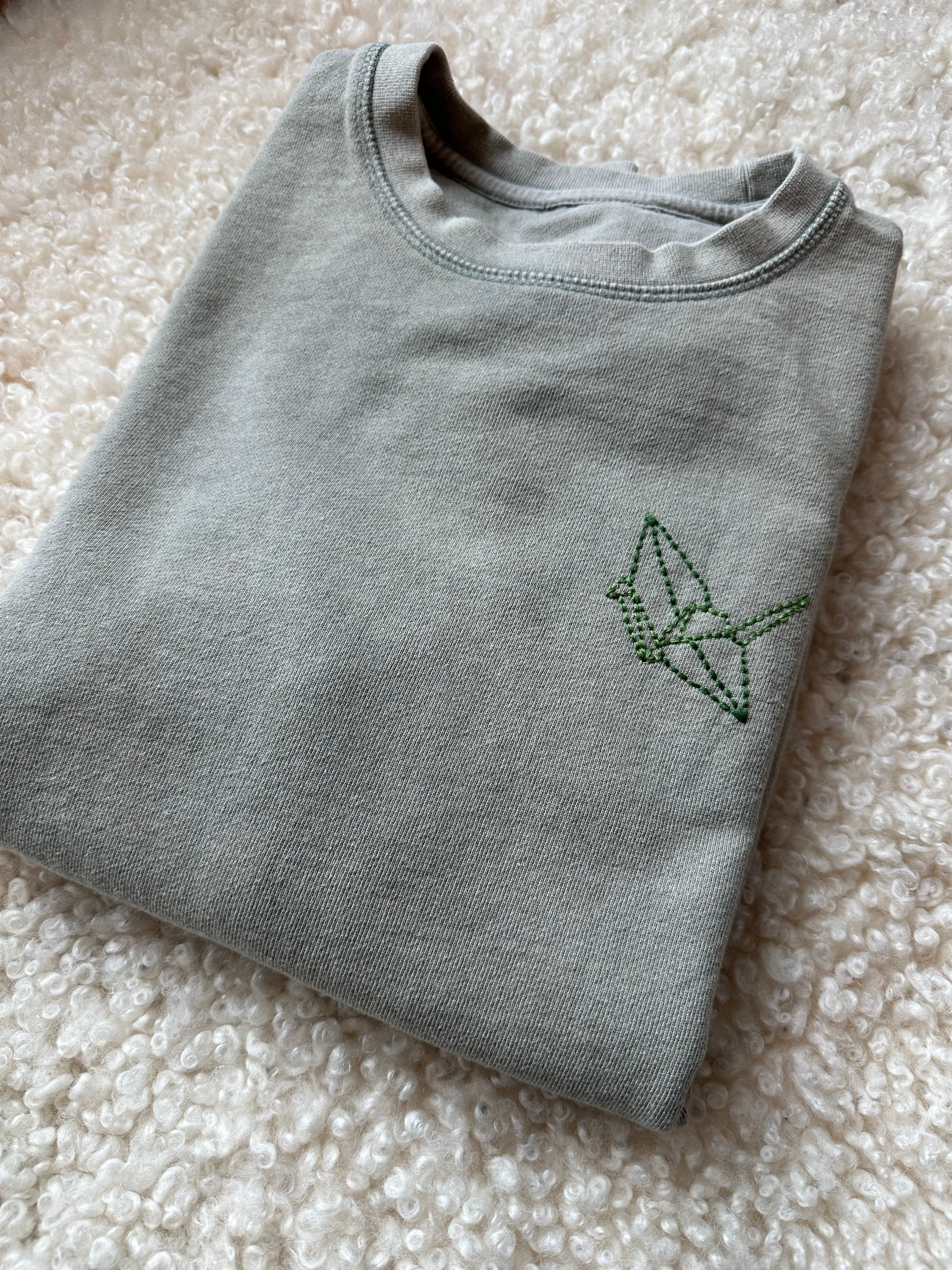 Adult Sweatshirt Organic - Origami Crane