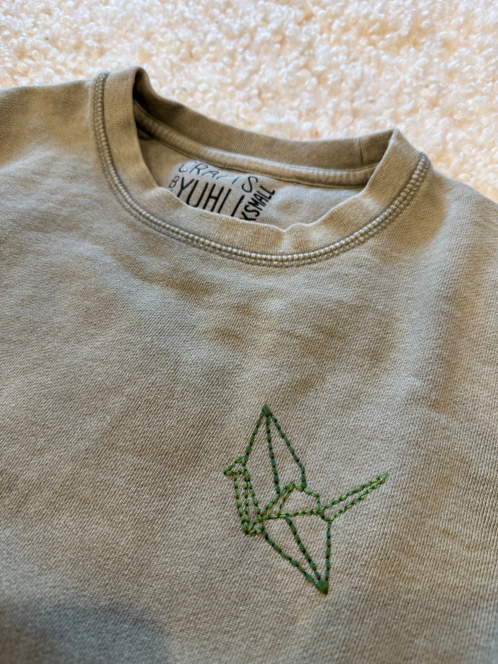 Adult Sweatshirt Organic - Origami Crane
