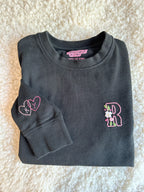 Adult Sweatshirt Organic - Pink Floral