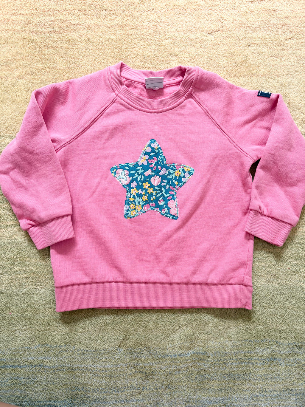 Kids Long Sleeve Organic - Applique Star