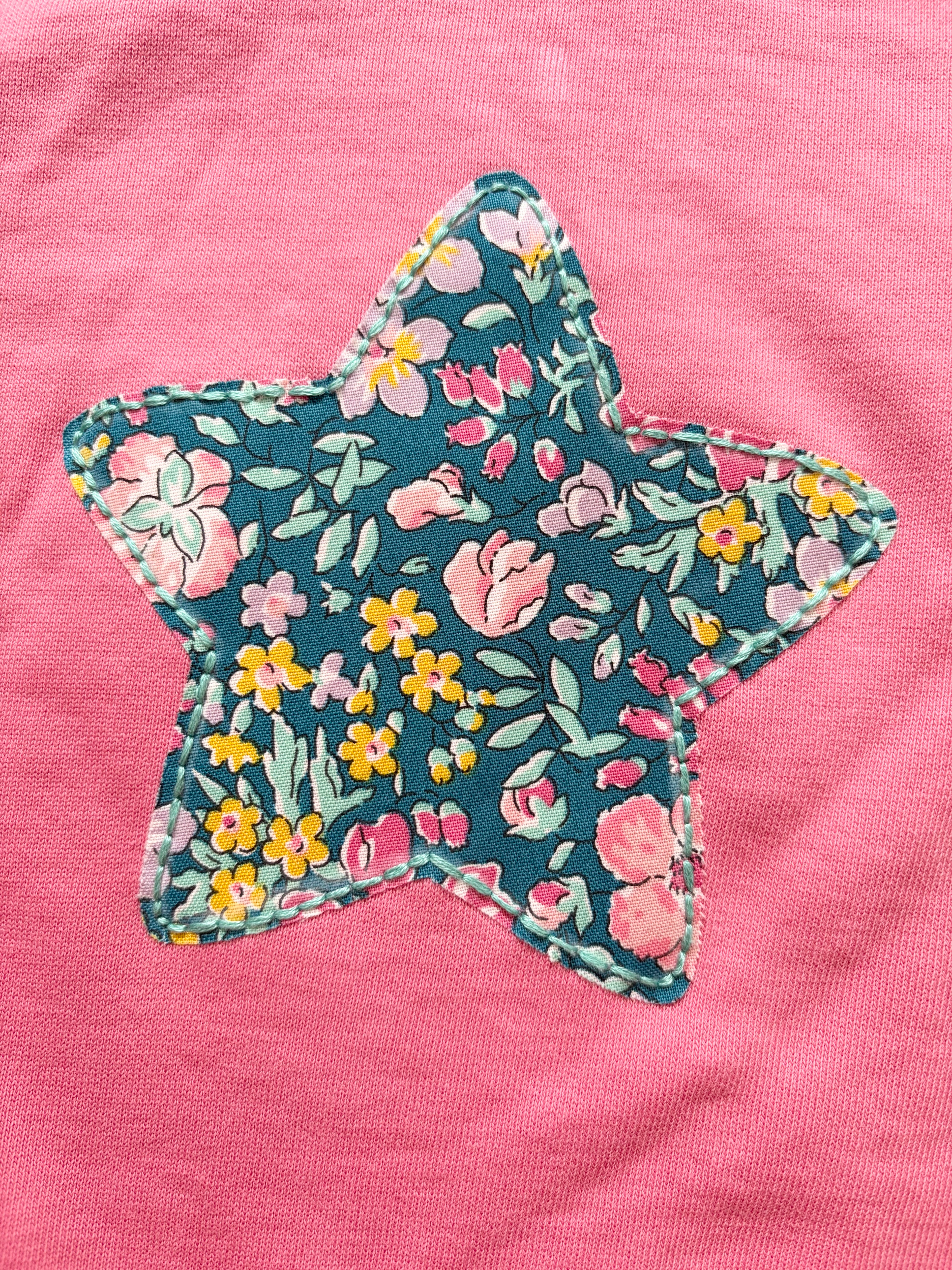 Kids Long Sleeve Organic - Applique Star