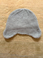 Toddler Hand-knit Wool Hat - Green Upcycled