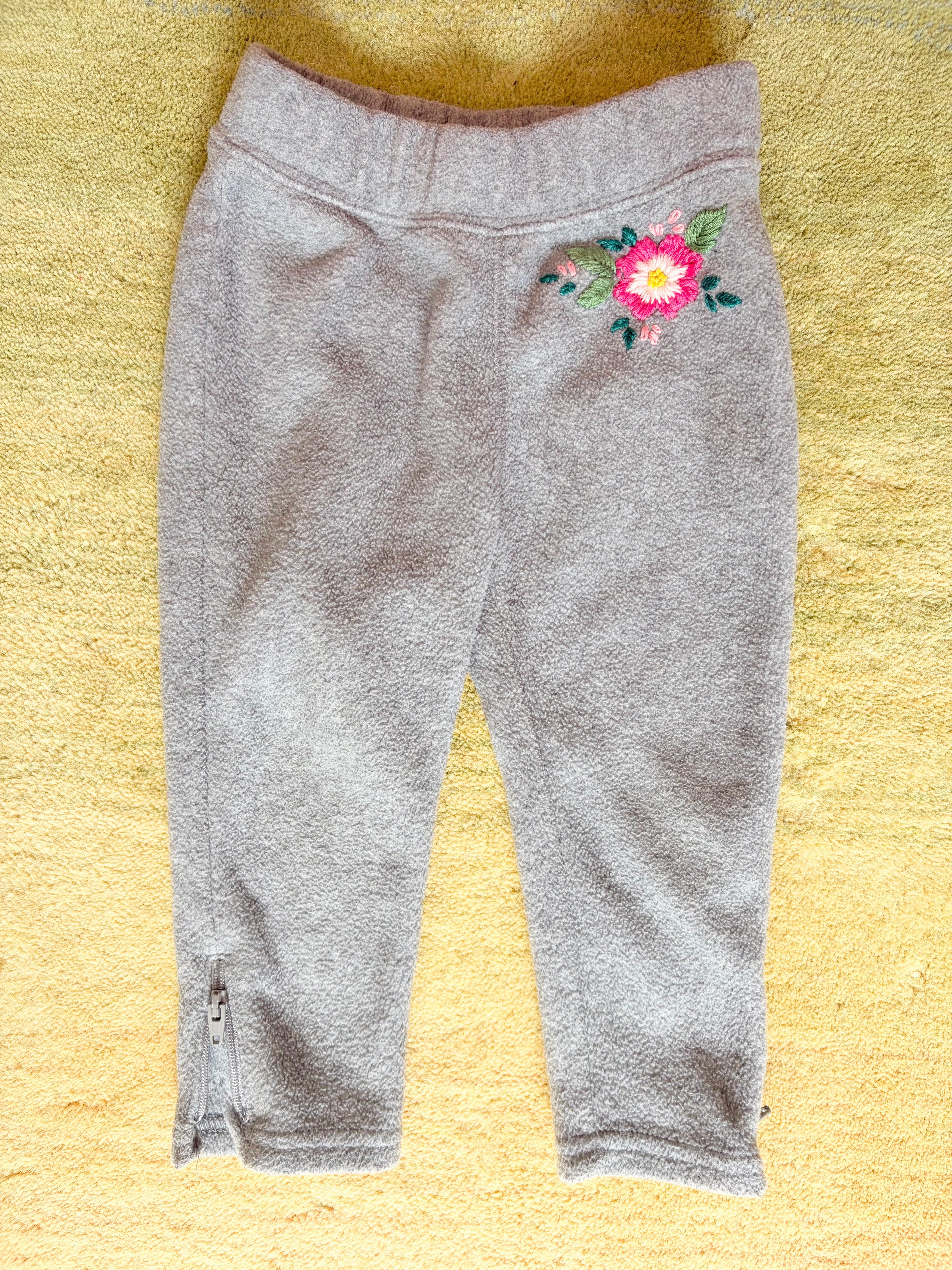Toddler Pants - Upcycled Flower