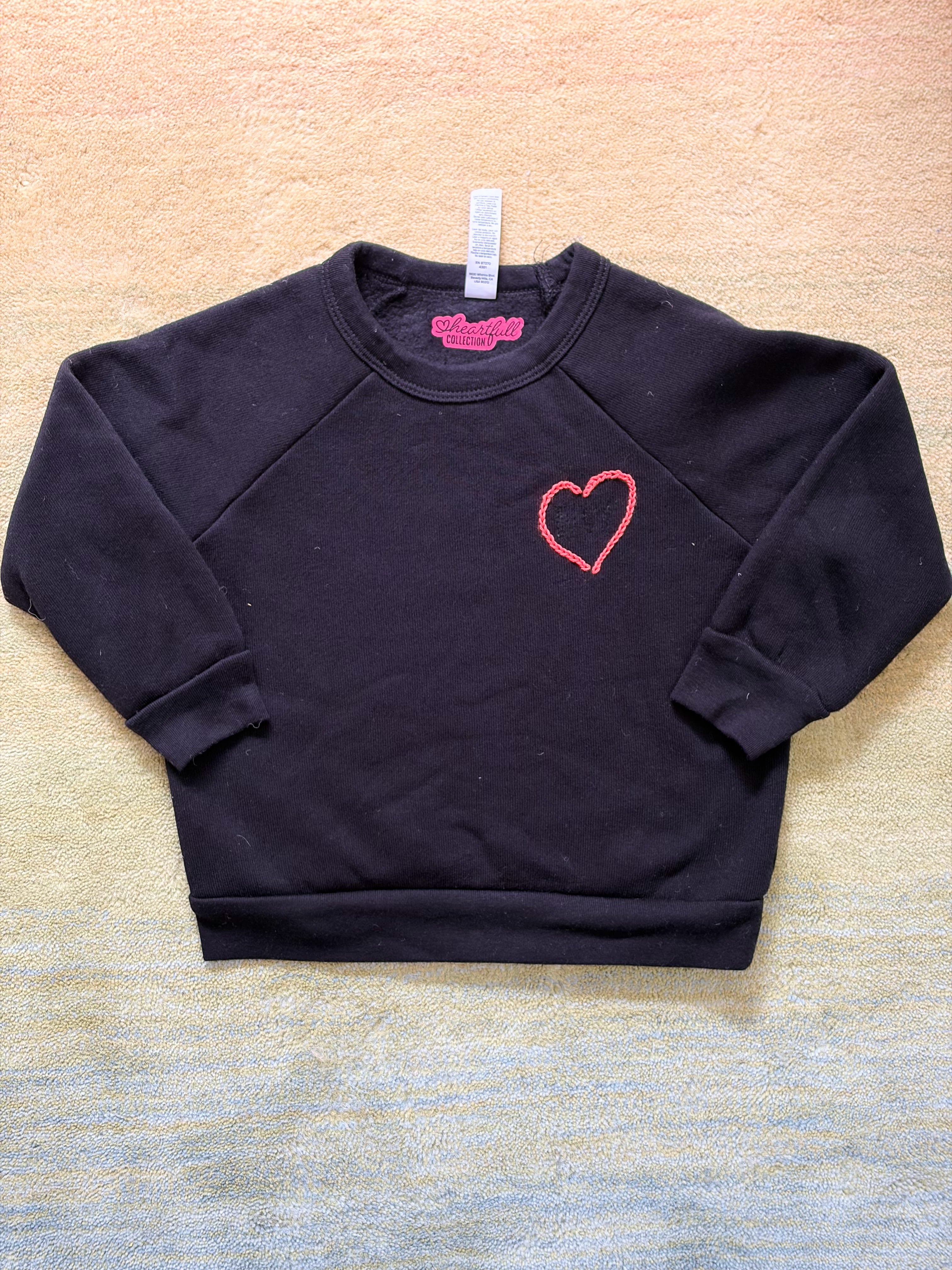 Toddler Long Sleeve - Heart Sweatshirt