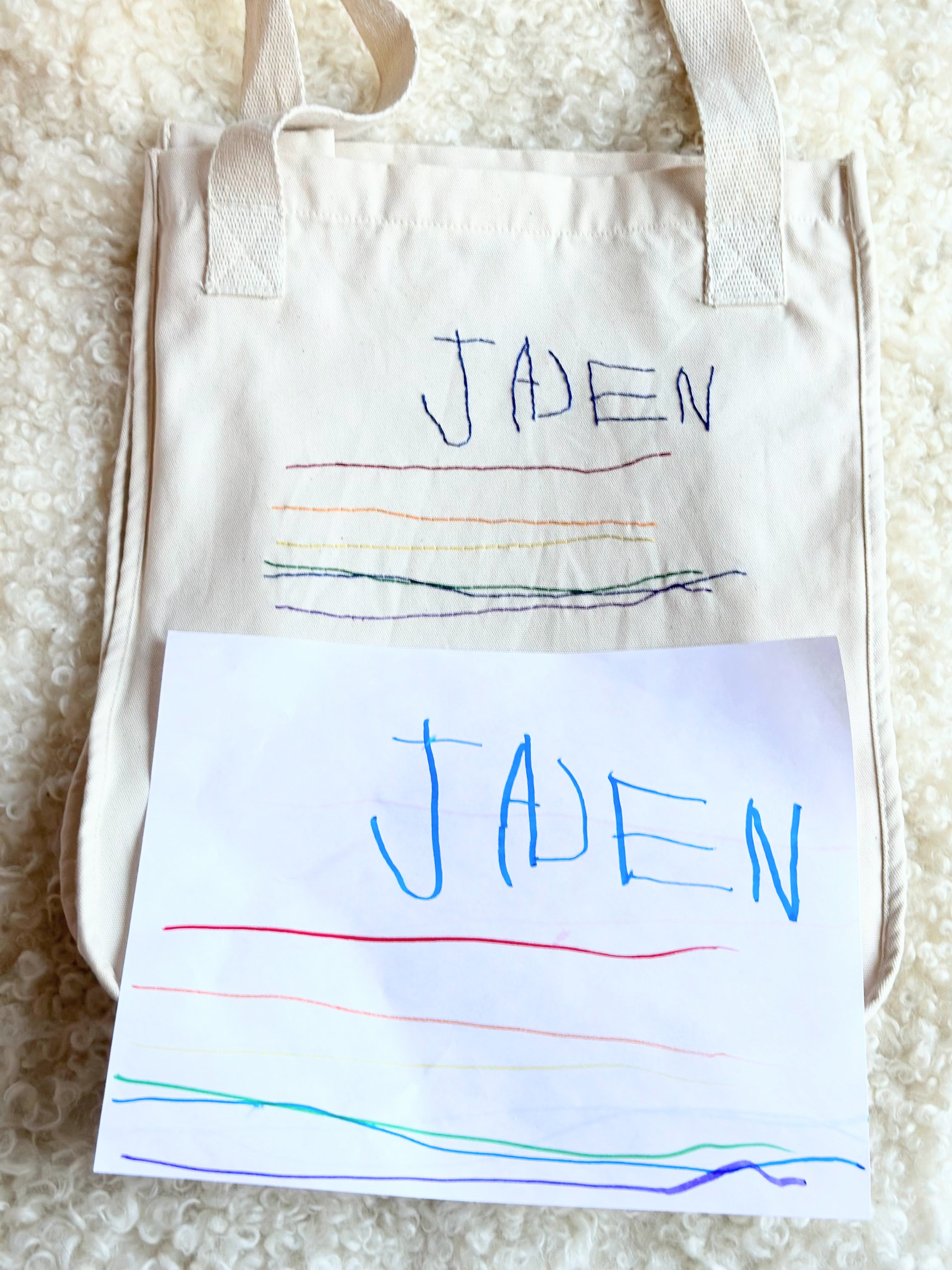 Tote - Handwriting/Drawing